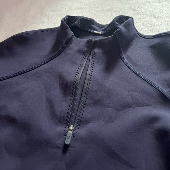 Lululemon Navy Quarter Zip Jacket Size 4 - Picture 6 of 7